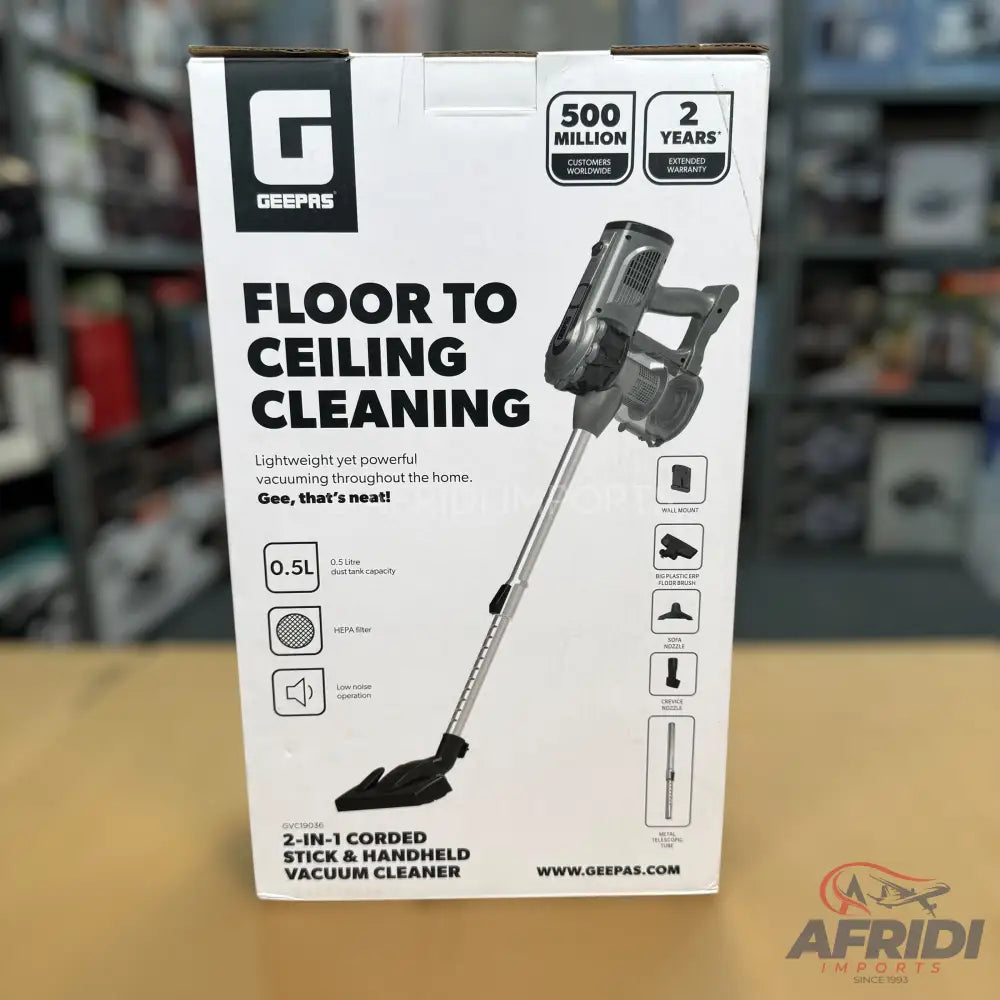 Geepas 0.5L Electric Vacuum Cleaner (2-Years Local Warranty)