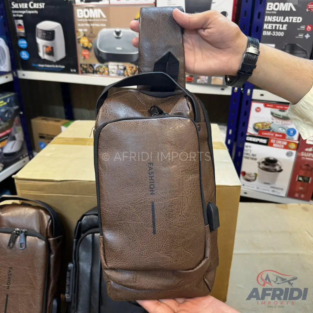 Lot Imported PU Leather Men's Messenger Bag